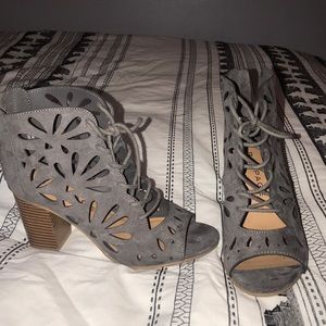 Rampage suede heels